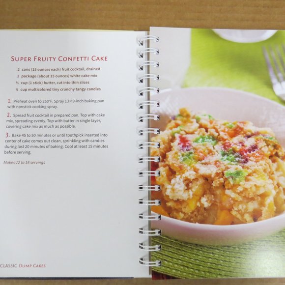 Dump Cakes & One-Bowl Baking Dump Cookbooks spiral-bound HC 2014 - Picture 9 of 11